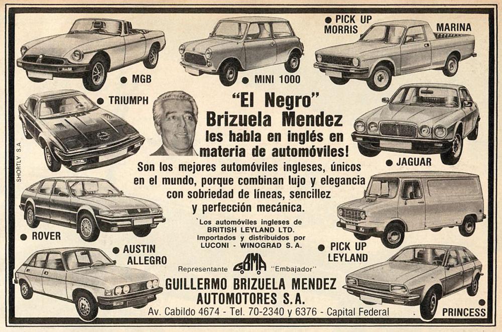 Publicidad Guillermo Brizuela Mendez Automotores 4 dic 1980.jpg