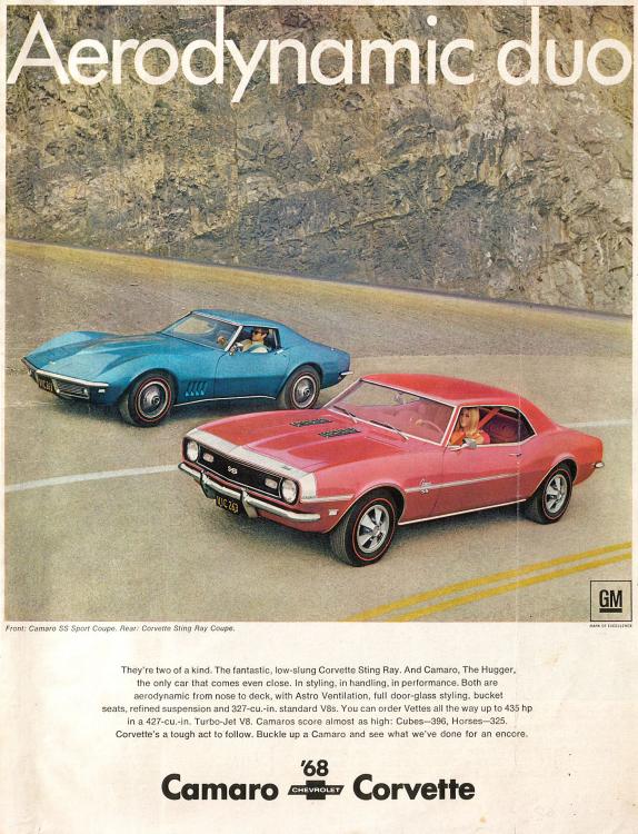 Publicidad Camaro y Corvette 1968.jpg