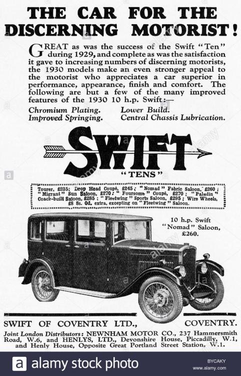 original1920s-advertisement-for-the-swift-motor-car-company-of-coventry-BYCAKY.jpg